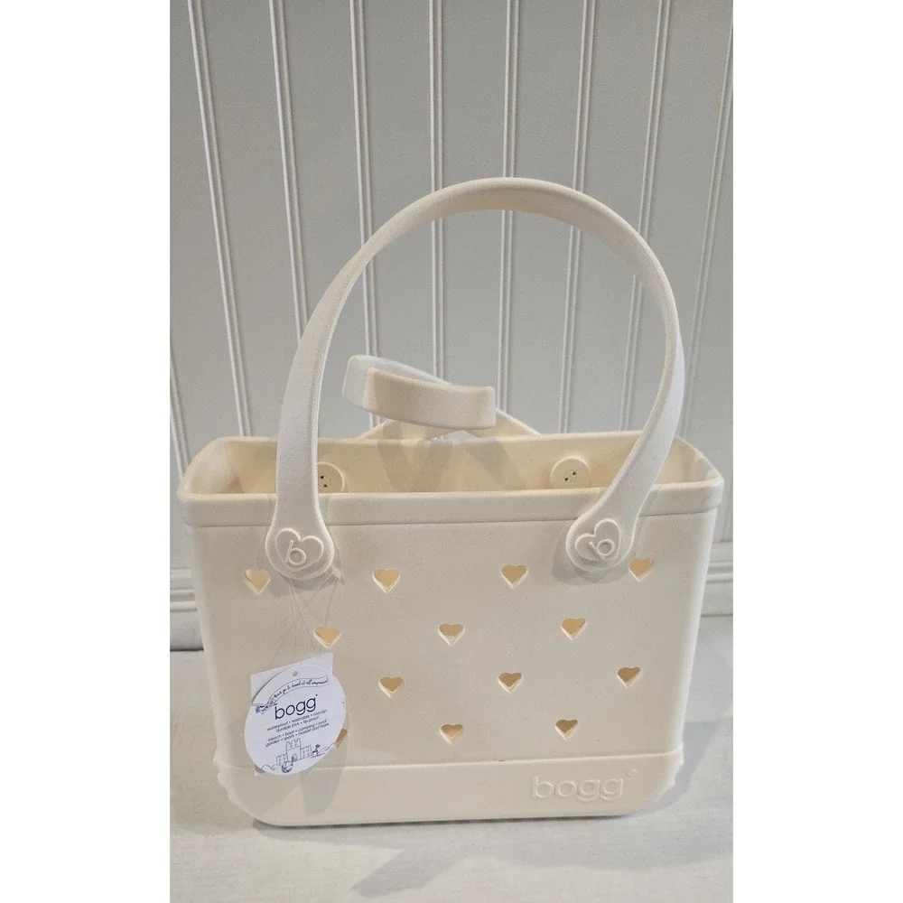 Bogg Baby Boggs Tote Bag Cloud with Hearts 11.5 X 8.5 X 4.5 New Beach - Picture 1 of 12